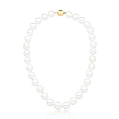 Colar Com Pérolas Shell Maitê Banhado Em Ouro Com Fecho Magnético