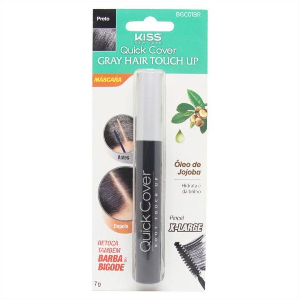 Kit Kiss Ny Retoque Capilar Máscara Marrom Escuro + Preto - 4