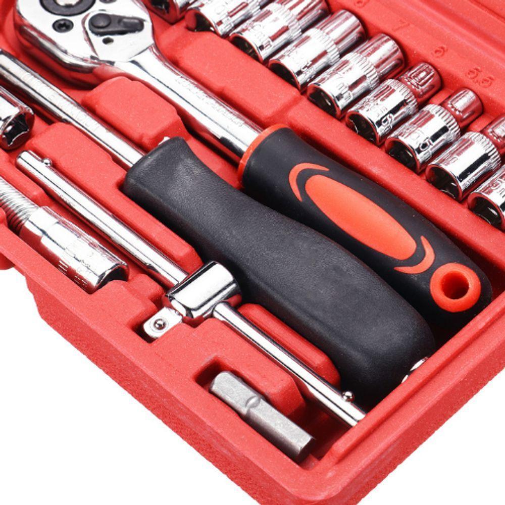 Conjunto Kit Ferramentas Soquete 1-4 46pçs Reparos - 3