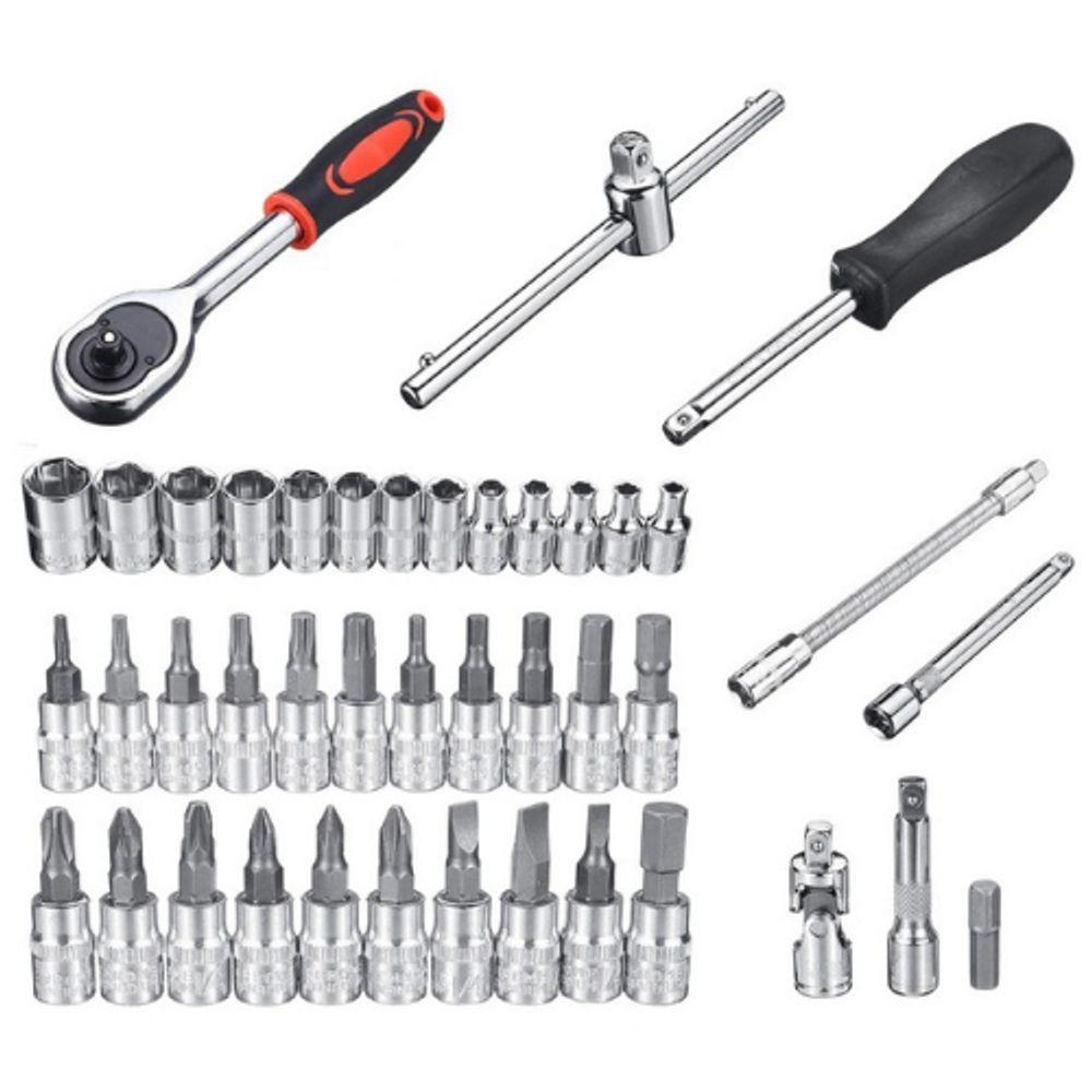 Conjunto Kit Ferramentas Soquete 1-4 46pçs Reparos - 8
