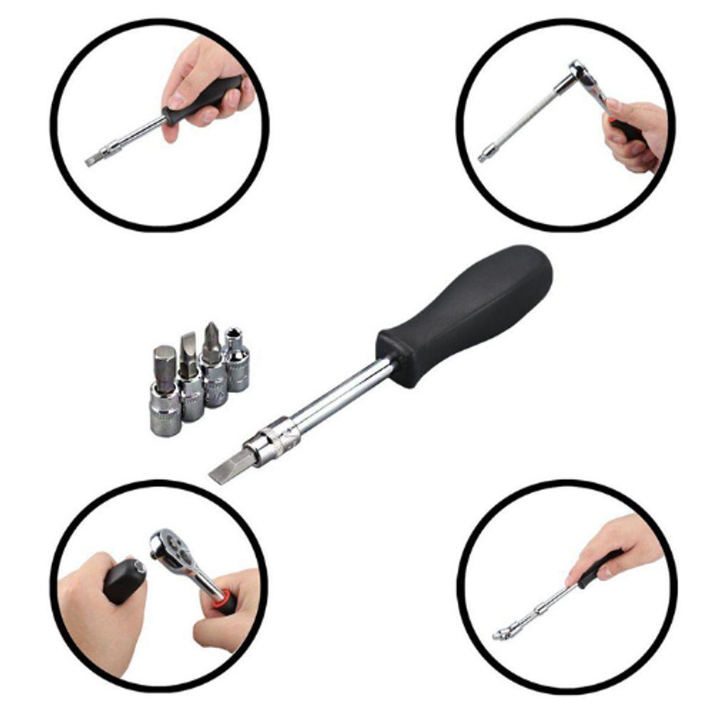 Conjunto Kit Ferramentas Soquete 1-4 46pçs Reparos - 9