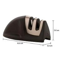 Kit 3 Peças Para Churrasco Faca Garra Amolador Preto