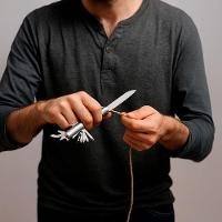 Canivete Multifuncional Prateado Aço Inox Funções Camping - 6