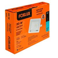 Kit 5 Refletor Led 20w 6500k Branco Bivolt Foxlux - 6