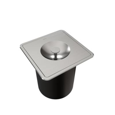 Lixeira De Embutir Quadrada 6l Inox Escovado - Docol