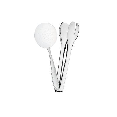 Conjunto Espumadeira Escumadeira Laguna E Pegador Universal Utility Em Aço Inox Tramontina