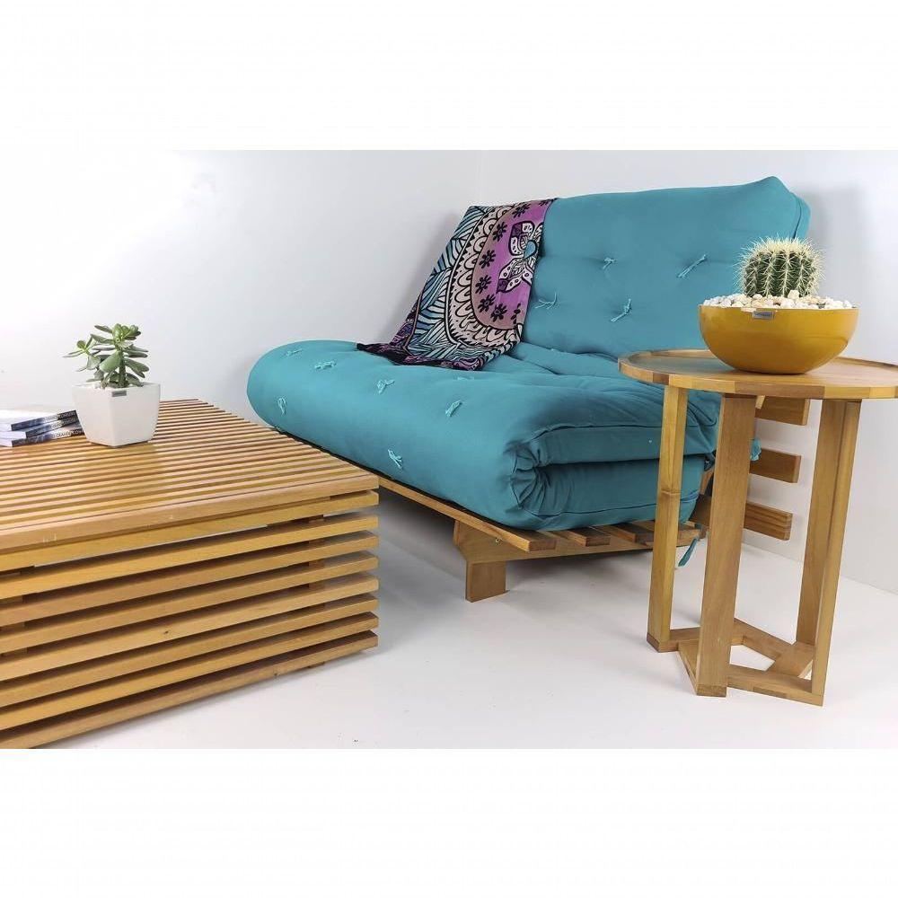 Mesa Lateral Design Redonda Madeira Nobre Imbuia - 2