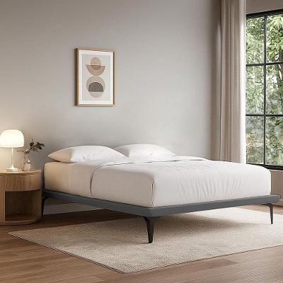 Estrutura Para Cama Japonesa Toquio Casal Linho Cinza