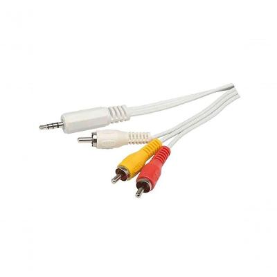 Cabo P2 4c + 3 Rca 1,8 Metros Niquel Para Ipod