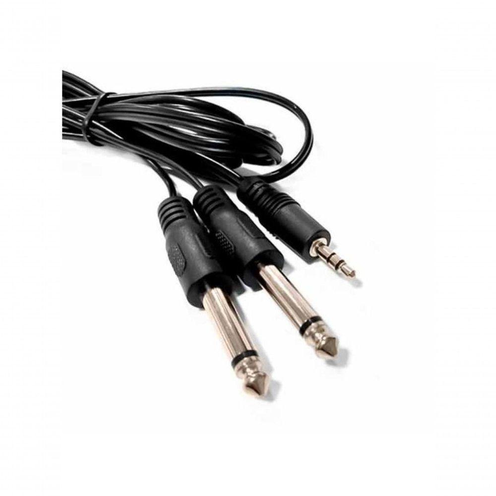 Cabo P2 Stereo Para 2xp10 Mono Metal - 1