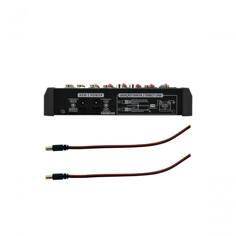 Mesa De Som Stetsom Stm1206 6 Canais 12v - 2