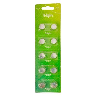 Bateria Lr44, Ag13, Lr1154 Elgin Pilha Alcalina Original - 3 Cartelas
