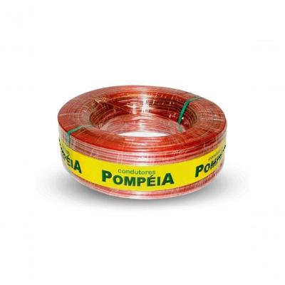 Cabo Paralelo Pompeia 2x1,50mm Bicolor Cristal Rolo Com...