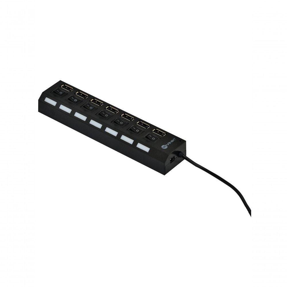 Hub Usb 2.0 7 Portas Com Cabo E Led Indicador - Huv-40 - 2