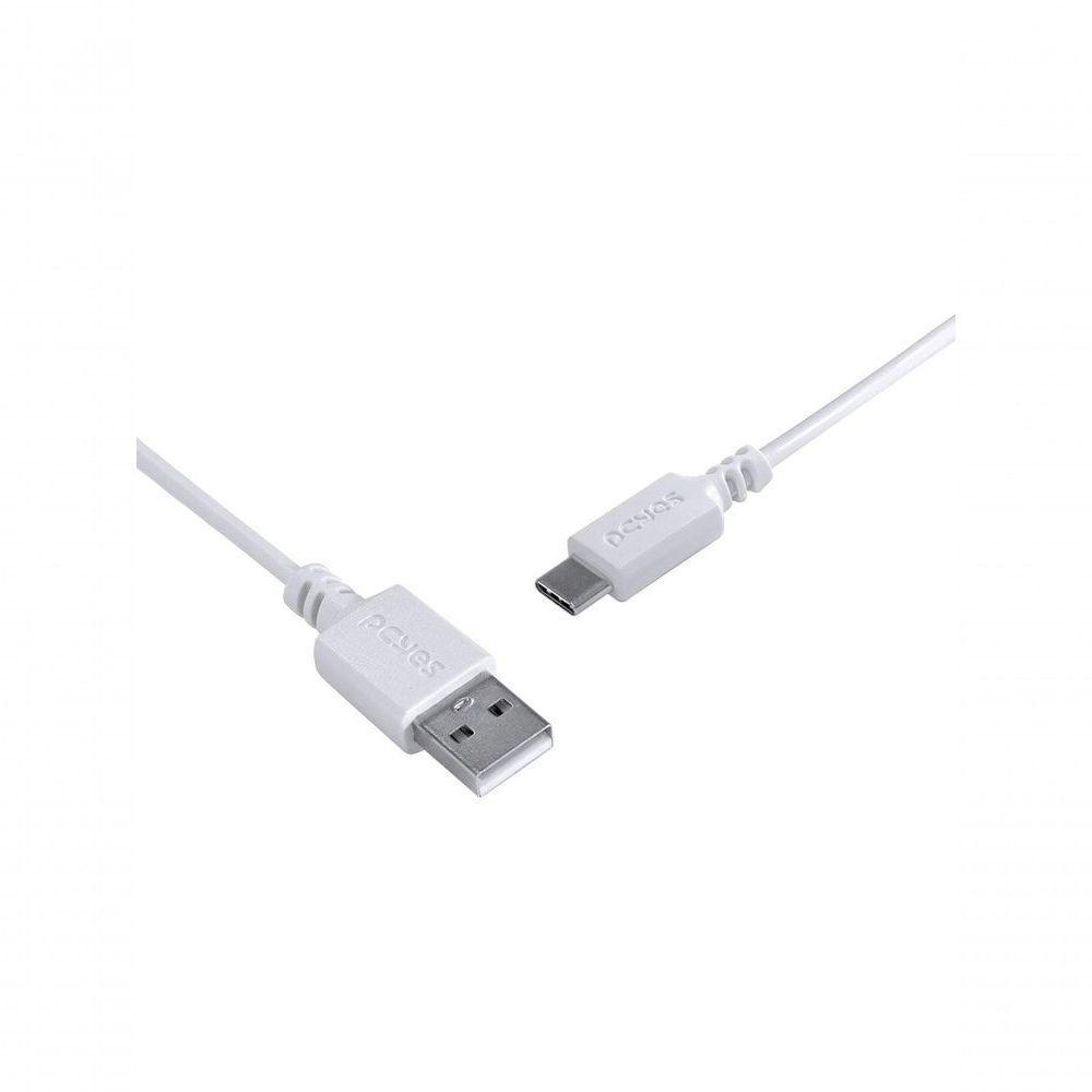 Cabo Para Celular Usb A 2.0 Para Usb Tipo C 1 Metro Branco - Puacb-01 - 4