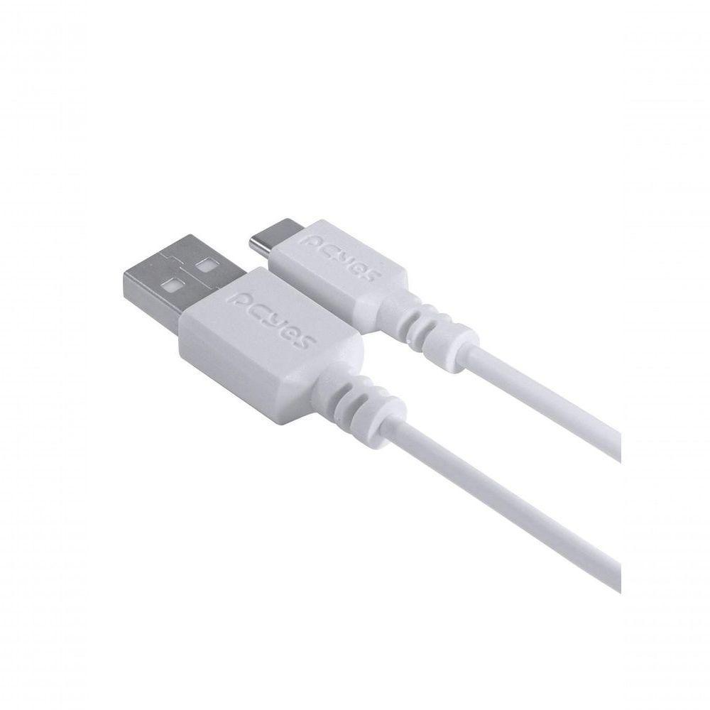 Cabo Para Celular Usb A 2.0 Para Usb Tipo C 1 Metro Branco - Puacb-01 - 5