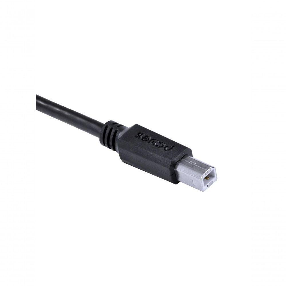 Cabo Para Impressora Usb Tipo C Para Usb B 2.0 1 Metro Preto - Pucbp-1 - 3