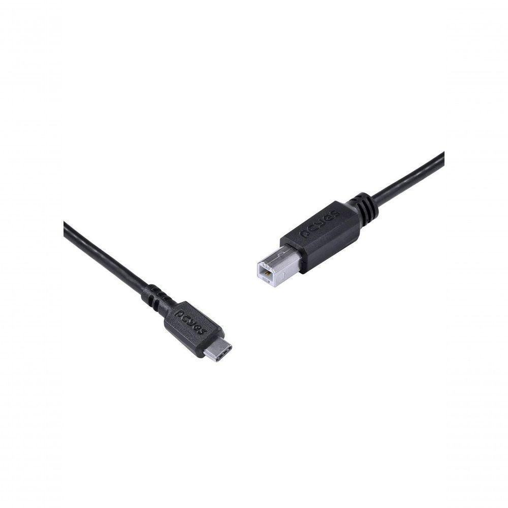 Cabo Para Impressora Usb Tipo C Para Usb B 2.0 1 Metro Preto - Pucbp-1 - 4