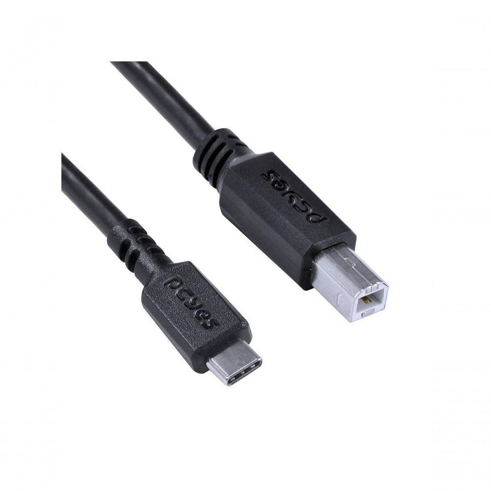 Cabo Para Impressora Usb Tipo C Para Usb B 2.0 1 Metro Preto - Pucbp-1 - 6