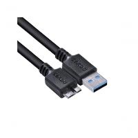 Cabo Para Hd Externo Usb A 3.0 Macho Para Micro Usb B 3.0 (10 Pinos) Macho 28awg Puro Cobre 3 Metros - Puamcm3-3