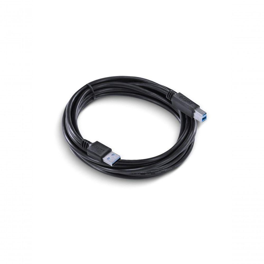 Cabo Para Impressora E Hd Externo Usb A 3.0 Macho Para Usb B 3.0 Macho 28awg Puro Cobre 3 Metros - Puabm3-3 - 5