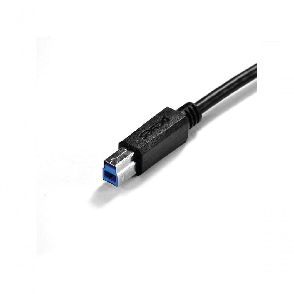 Cabo Para Impressora E Hd Externo Usb A 3.0 Macho Para Usb B 3.0 Macho 28awg Puro Cobre 3 Metros - Puabm3-3 - 8