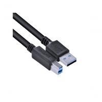 Cabo Para Impressora E Hd Externo Usb A 3.0 Macho Para Usb B 3.0 Macho 28awg Puro Cobre 3 Metros - Puabm3-3 - 3