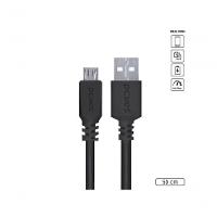 Cabo Para Celular Smartphone Micro Usb Para Usb A 2.0 50 Cm Preto - Pmuap-05 - 1