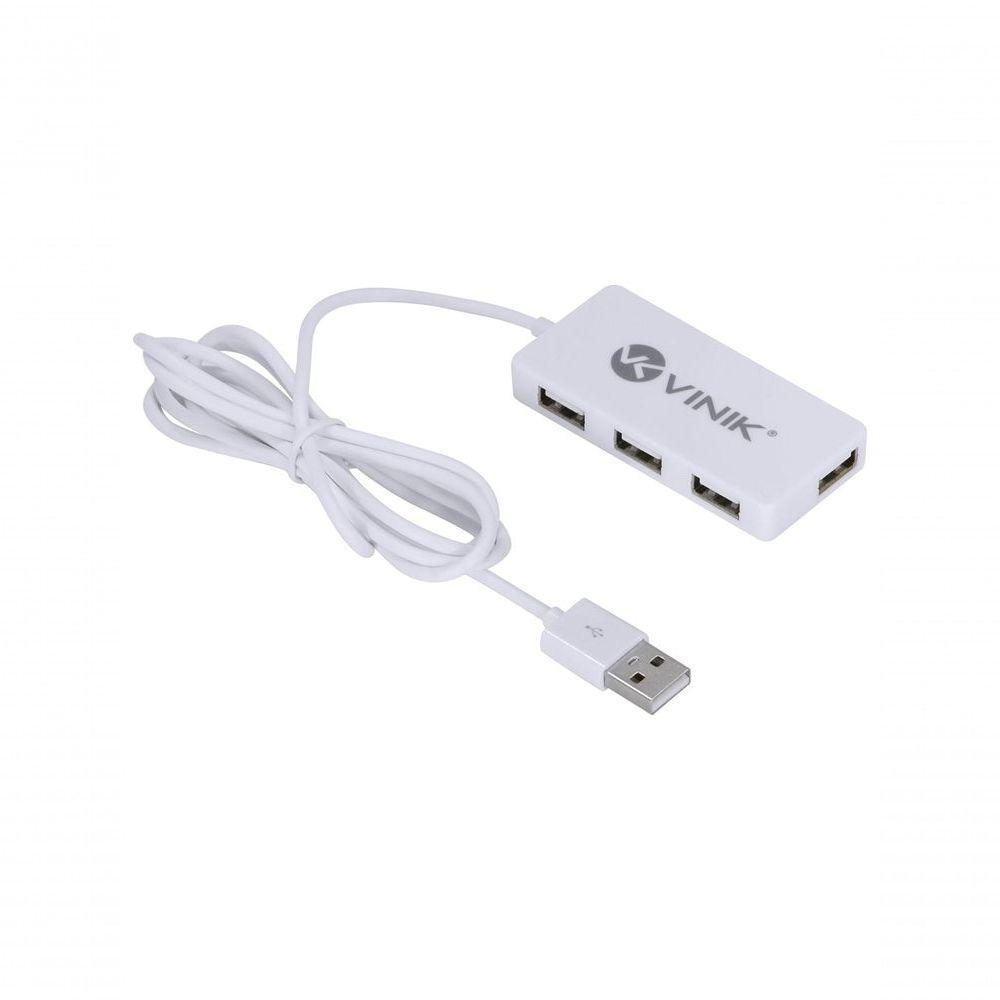 Hub Usb 2.0 Com 4 Portas E 1,2m De Cabo Branco - Huv-20b - 4