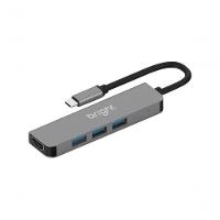 Hub Usb Bright Hdmi 4k Com 3 Portas - 1