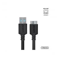 Cabo Para Hd Externo Usb A 3.0 Macho Para Micro Usb B 3.0 (10 Pinos) Macho 28awg Puro Cobre 5 Metros - Puamcm3-5 - 2