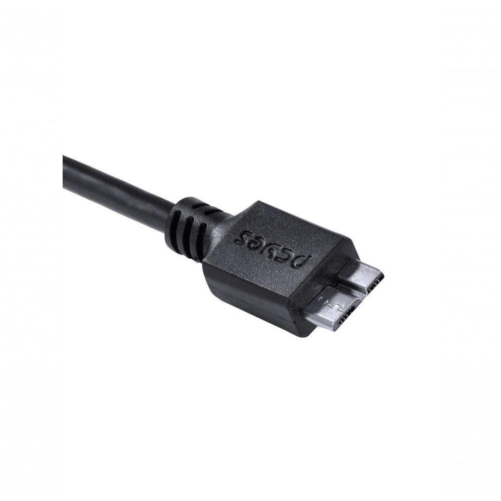Cabo Para Hd Externo Usb Tipo C Para Micro Usb B 3.0 1 Metro Preto - P3ucmbp-1 - 3