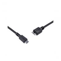 Cabo Para Hd Externo Usb Tipo C Para Micro Usb B 3.0 1 Metro Preto - P3ucmbp-1