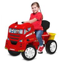 Caminhão de Bombeiros Bandeirante Pas E Pedal Vermelho e Amarelo - 2