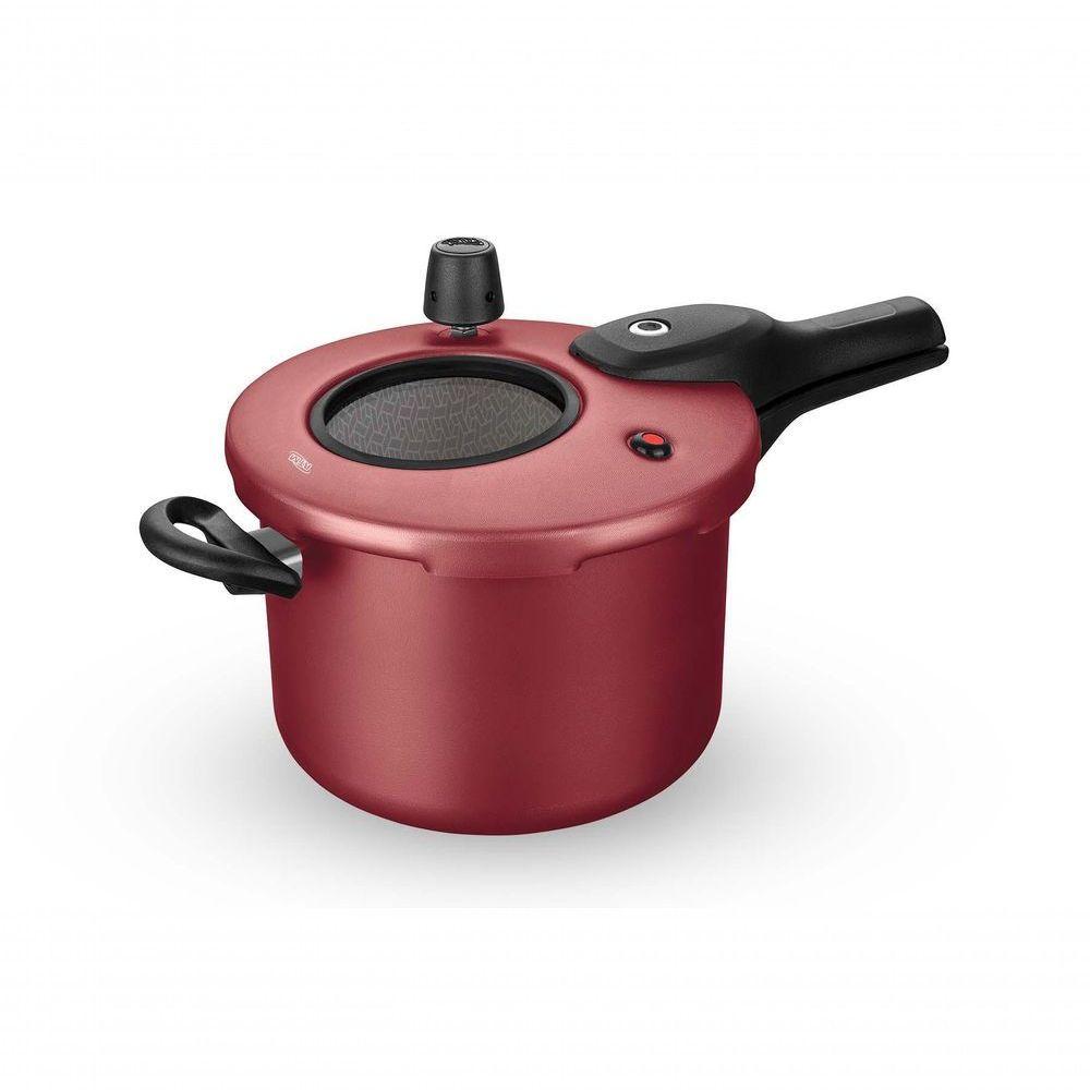 Panela De Pressão Antiaderente Com Visor 4.5 L Mta Cereja - 1