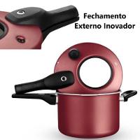 Panela De Pressão Antiaderente Com Visor 4.5 L Mta Cereja - 5