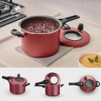 Panela De Pressão Antiaderente Com Visor 4.5 L Mta Cereja - 9