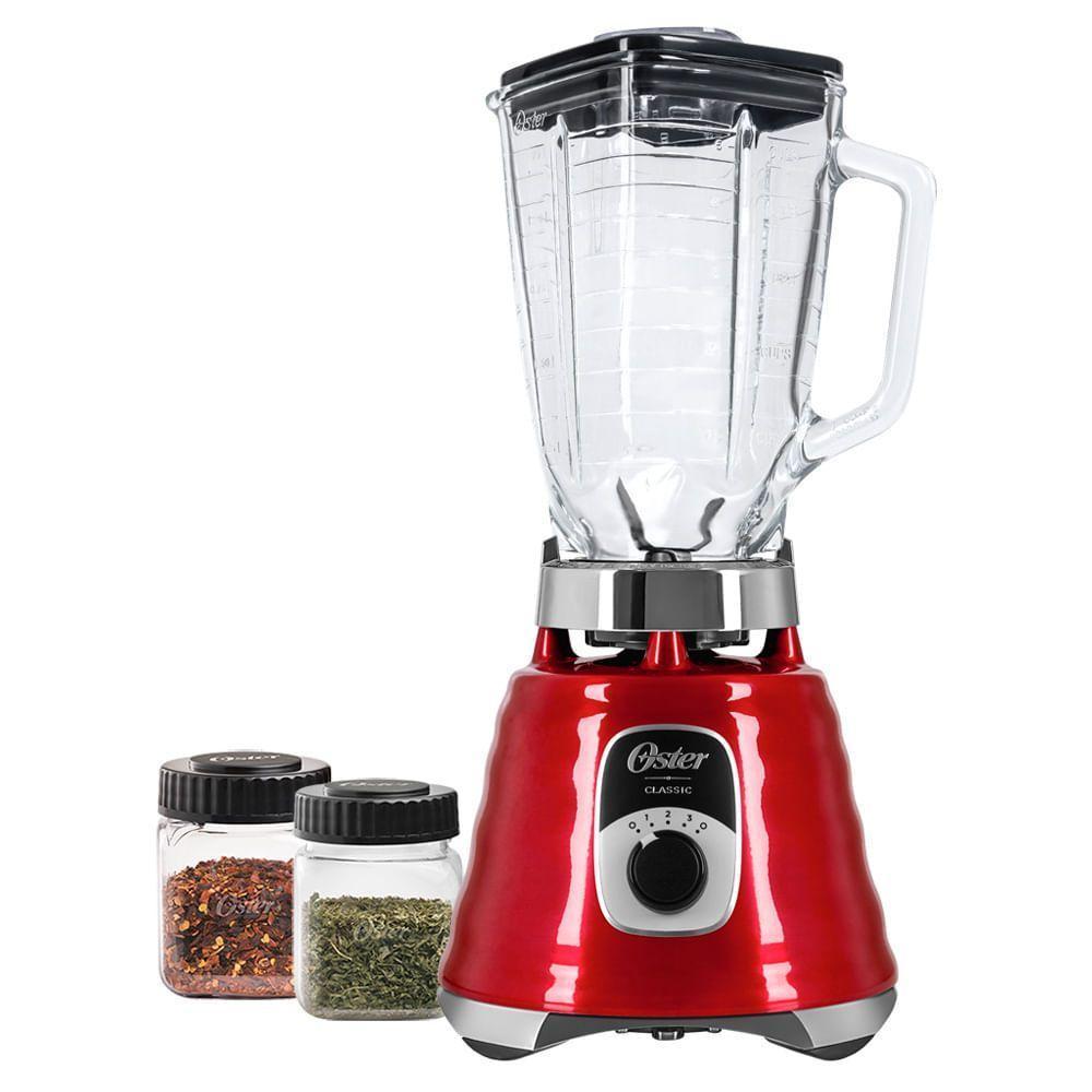 Kit New Osterizer Vermelho - Liquidificador E Mini Jarras 220V - 1