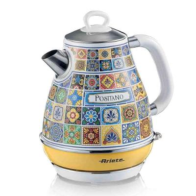 Chaleira Elétrica Ariete Positano 1500W 1,7L Aço Inox Branco 110V