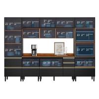 Cozinha Modulada Proença 6 Peças Com Cristaleira E Aéreo 120cm Nogueira Touch/carbono Prime Tx - Demartêz Nogueira Touch/carbono Prime Tx - 5