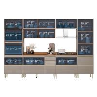 Cozinha Modulada Proença 6 Peças Com Cristaleira E Torre Quente 2 Fornos Nogueira Touch/nude Prime Tx - Demartêz Nogueira Touch/nude Prime Tx - 5