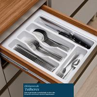 Cozinha Modulada Proença 8 Peças Com Cristaleira Nogueira Touch/nude Prime Tx - Demartêz Nogueira Touch/nude Prime Tx - 3