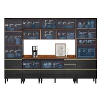 Cozinha Modulada Proença 6 Peças Com Paneleiro 1 Forno E Aéreo 120cm Nogueira Touch/carbono Prime Tx - Demartêz Nogueira Touch/carbono Prime Tx - 5