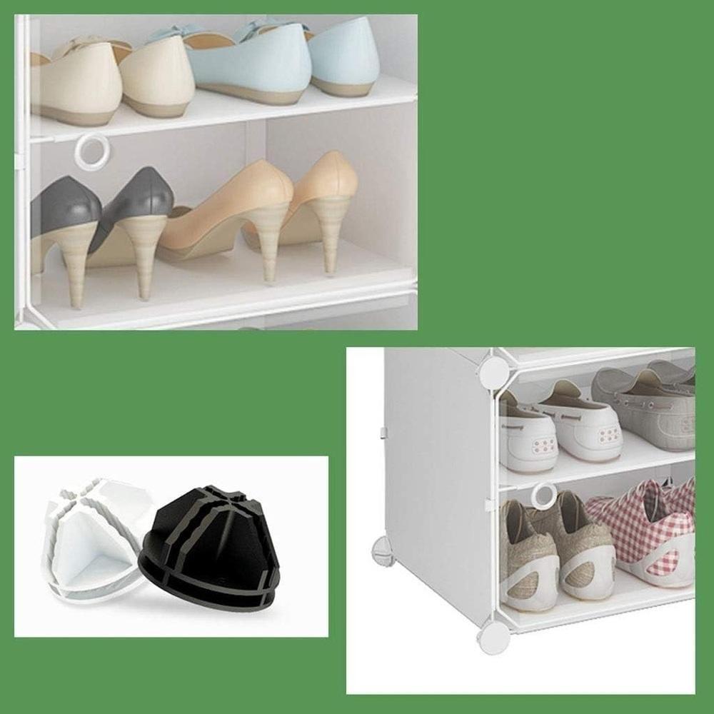 Sapateira Dupla Gigante Armario Modular Ajustavel Organizador 16 Prateleiras Porta Sapatos Brinquedos Roupas Grande 32 P - 5