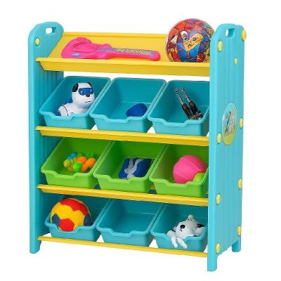 Estante Organizador Infantil Com Gavetas E Nichos Estante Colorida Brinquedos Livros E Acessorios Meninos