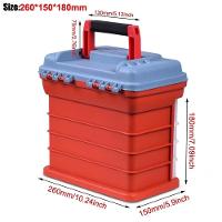 Maleta Pescaria Gaveteiro Caixa Organizadora Multiuso 4 Estojos 72 Divisorias Parafusos Artesanato Portatil - 7