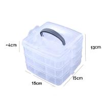 Maleta Multiuso 18 Divisorias Removivel Organizador Box Para Medicamentos Ferramentas Costura Pesca Lacinhos Infantil - 8