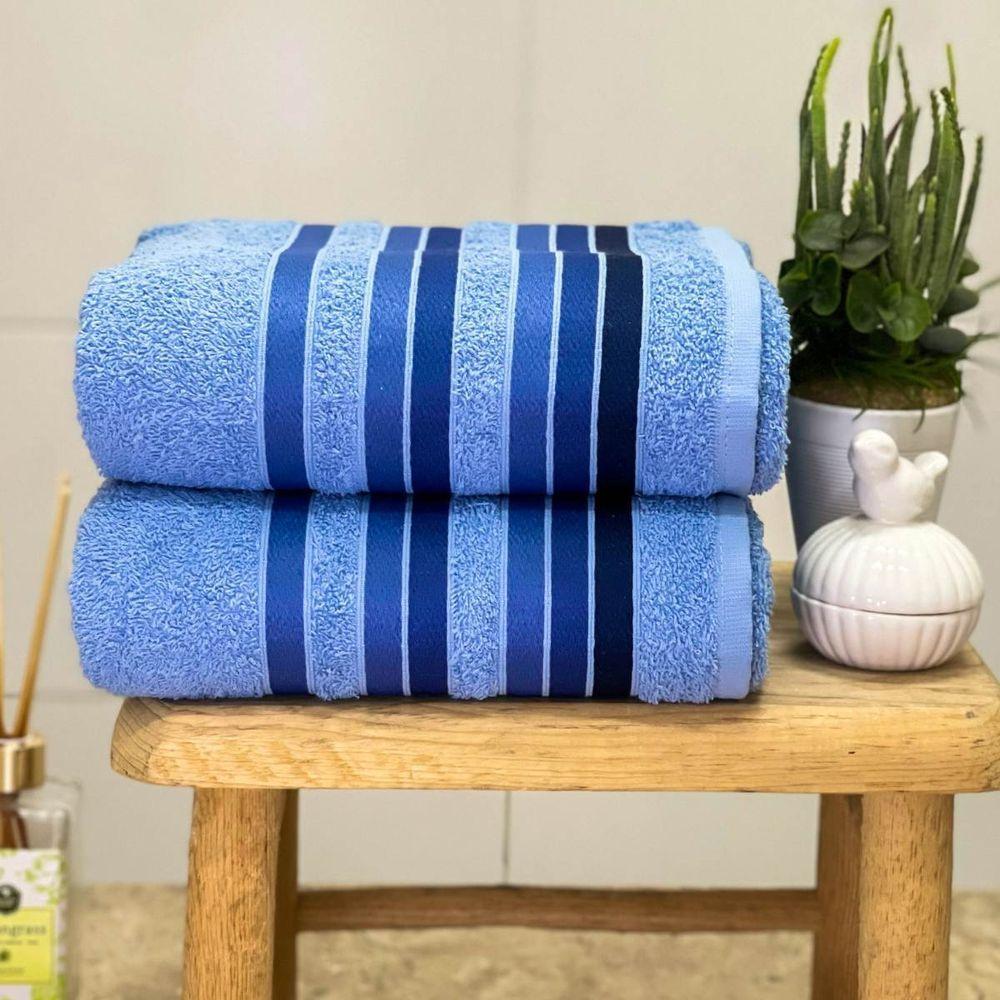 Toalha Banhão Gigante Premier 75x150 Azul - 1