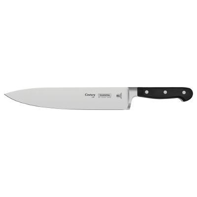 Faca Chef Tramontina Century Com Lâmina Em Aço Inox E Cabo De Policarbonato E Fibra De Vidro 10 24011110