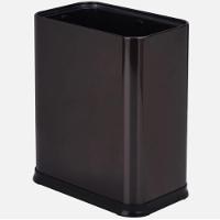 Lixeira Inox Preta 15 Litros Escritorio Cesto Lixo Black Sem Tampa Com Aro Banheiro Cozinha Aberta Luxo - 1